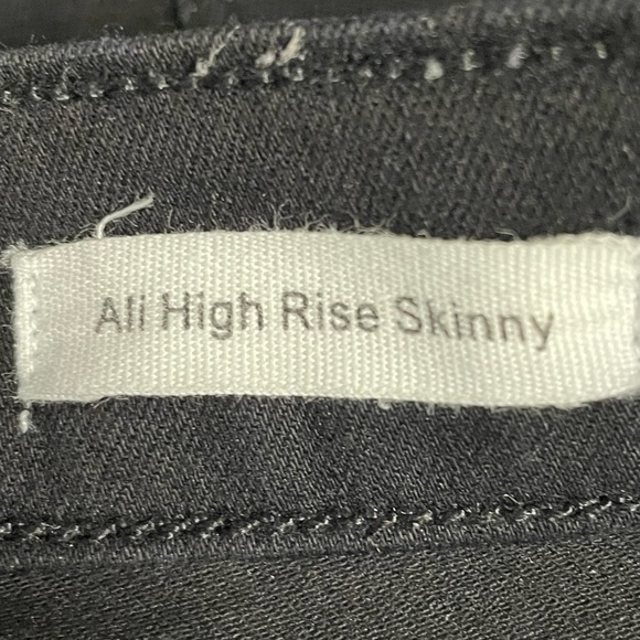 NEW Frame Ali High Rise Skinny Black Noir Size 28 - Picture 7 of 11
